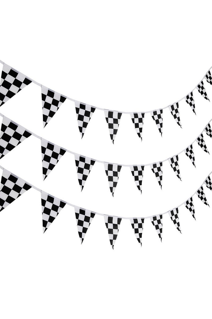 Triangular Checkered Flag Pennants