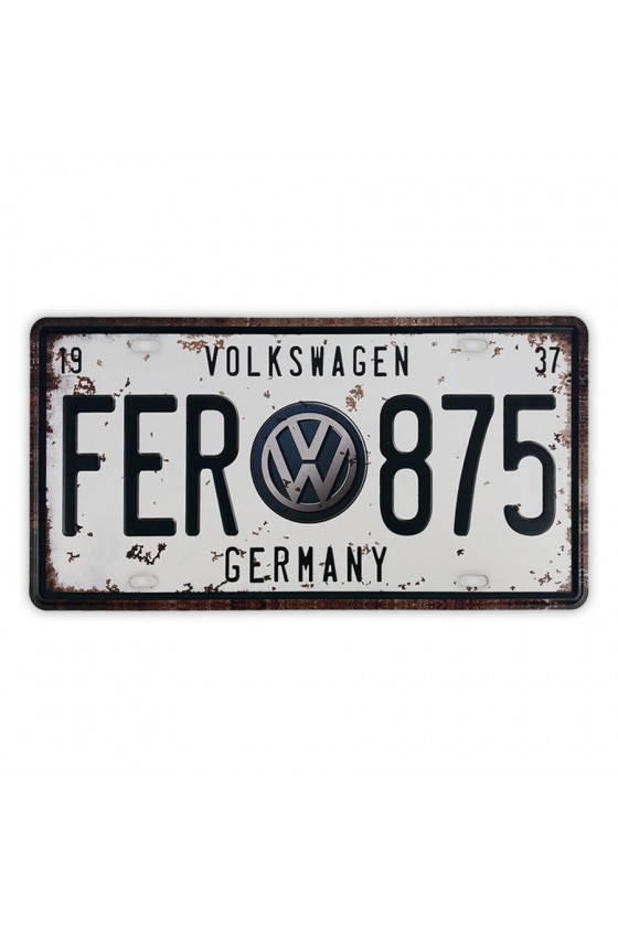 Placa de Matrícula Volkswagen
