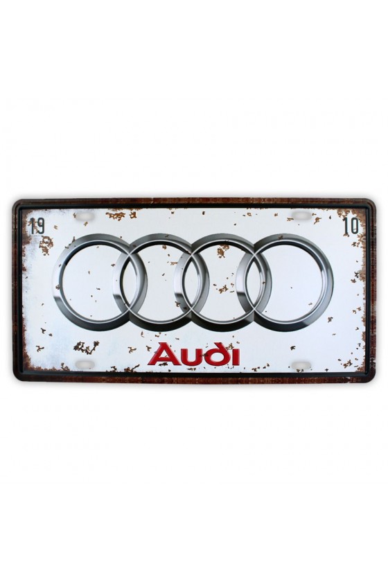 Plaque d'immatriculation Audi