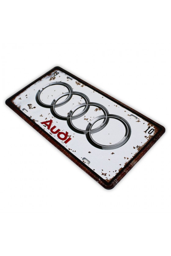 Plaque d'immatriculation Audi