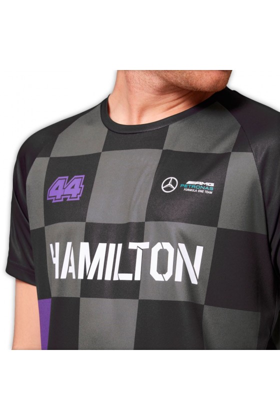 Camiseta Mercedes AMG F1 Lewis Hamilton Ganador 100 GP