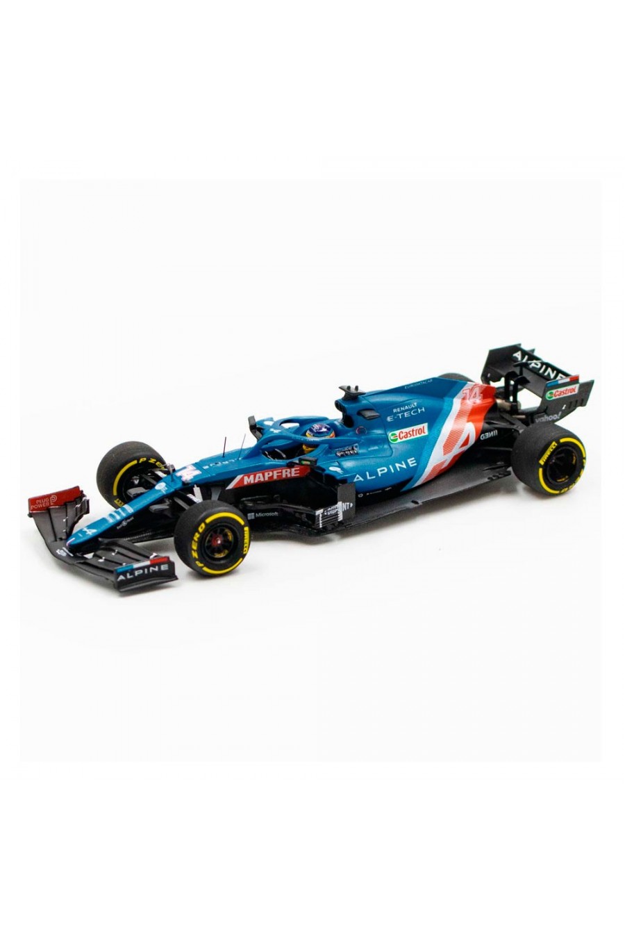 Miniatura 1:43 Coche Alpine A521 2021 'Fernando Alonso'. Disponible en azul, unisex