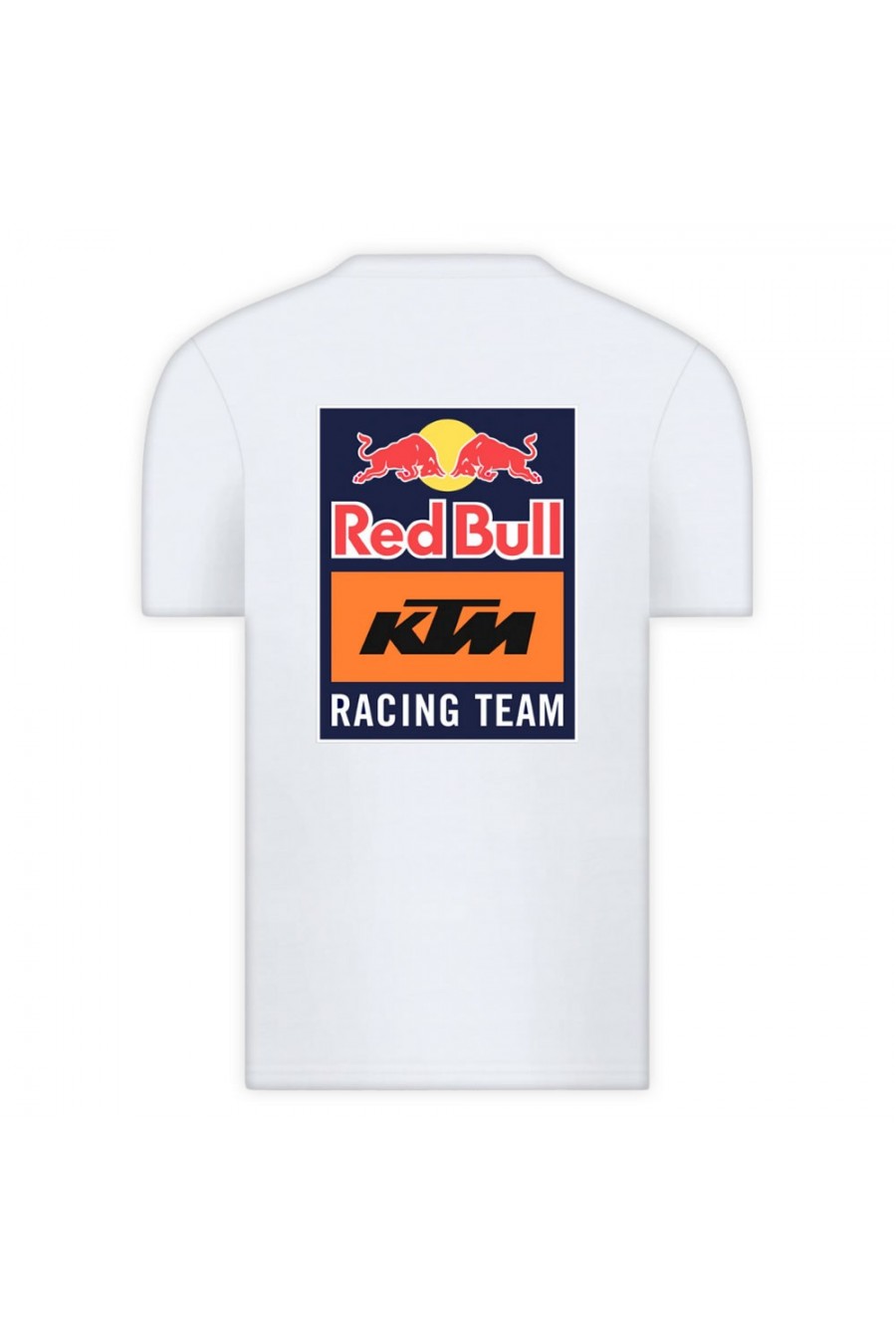 Camiseta branca de fã de corrida Red Bull KTM