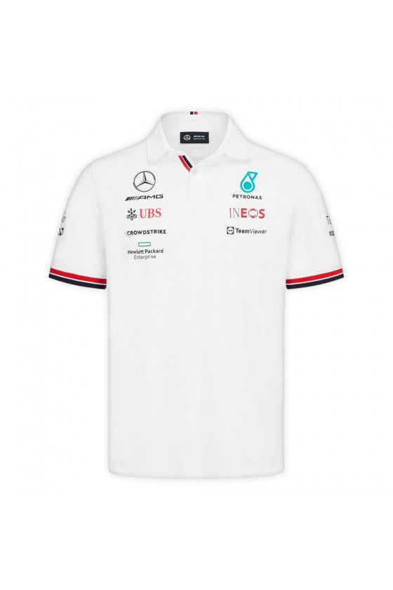 Mercedes AMG F1 2022 Poloshirt Weiß