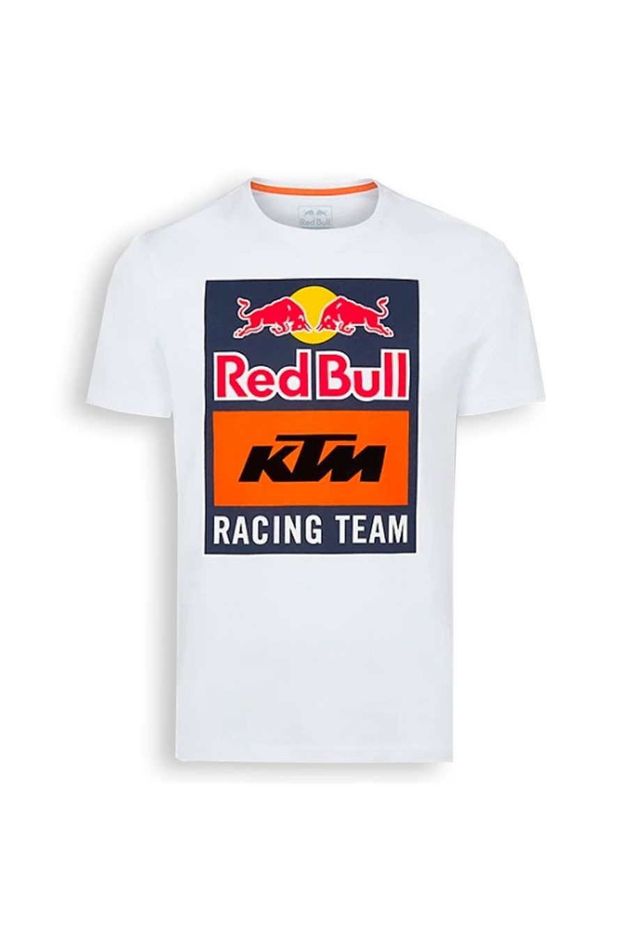 Weißes T-Shirt mit Red Bull KTM Racing-Logo