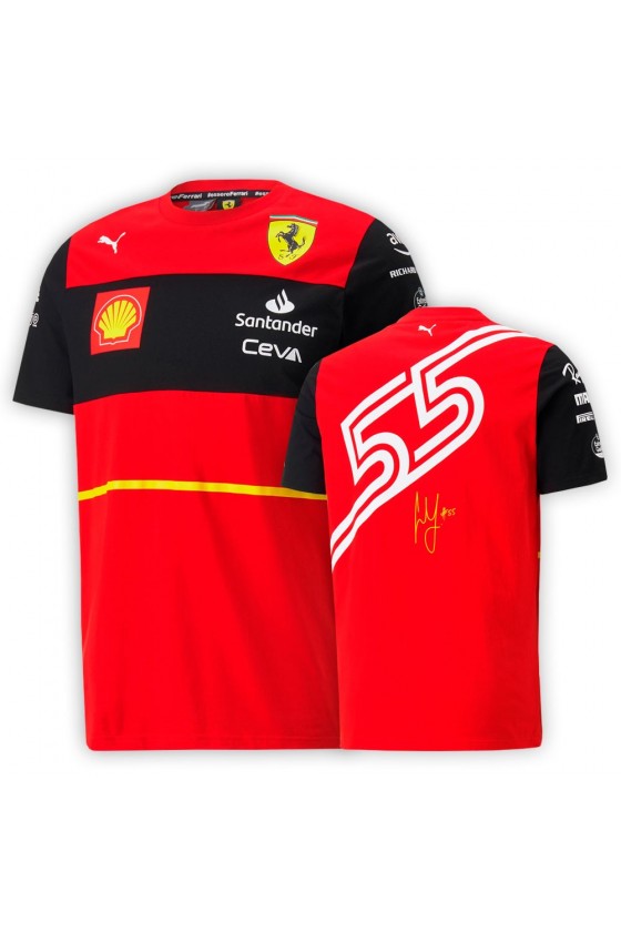 Camiseta Scuderia Ferrari F1 Carlos Sainz 2022