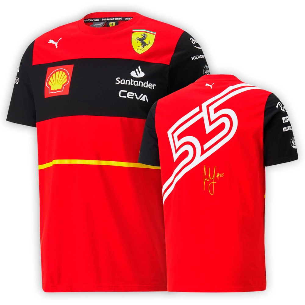 Camiseta Scuderia Ferrari F1 Carlos Sainz 2022