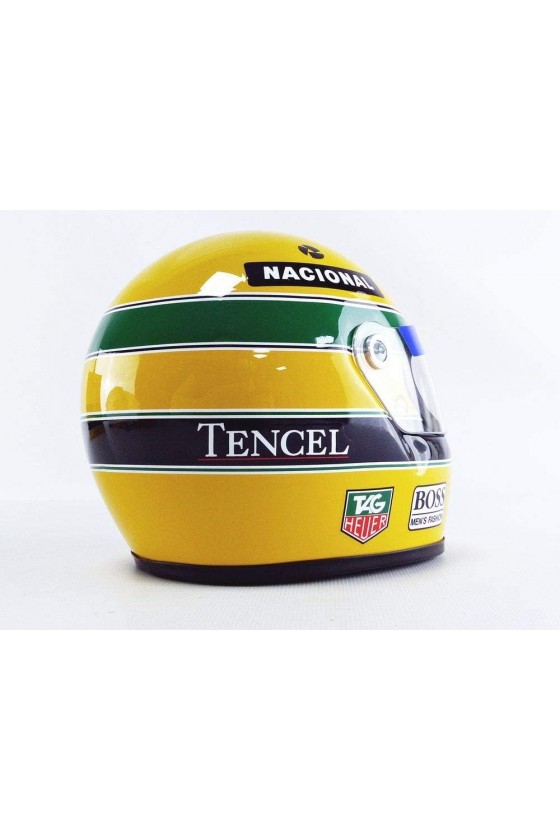 Casco Mini Helmet Escala 1:2 Ayrton Senna 1993
