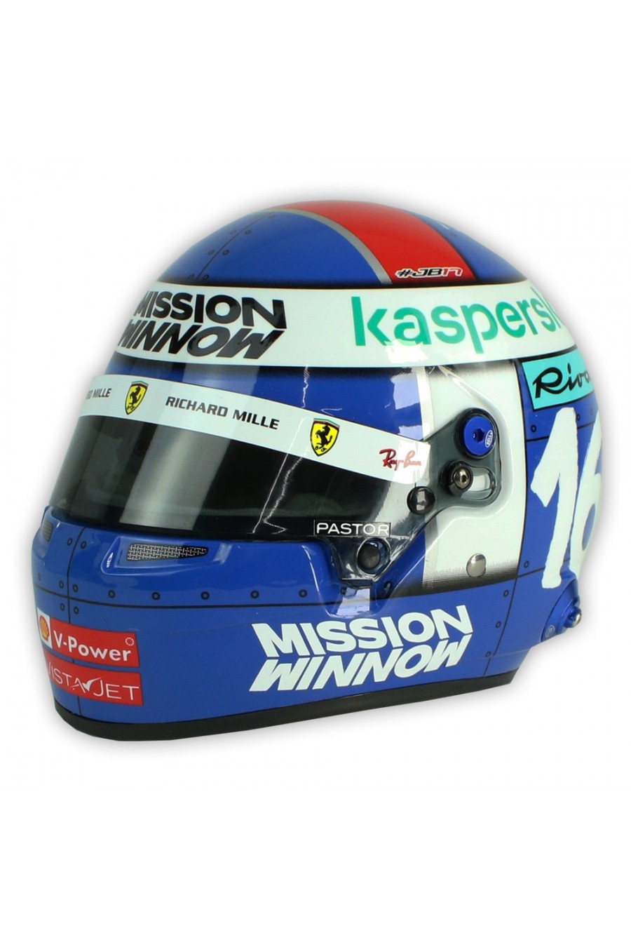 Mini Helm 1:2 Charles Leclerc 'Ferrari 2021' Monaco GP