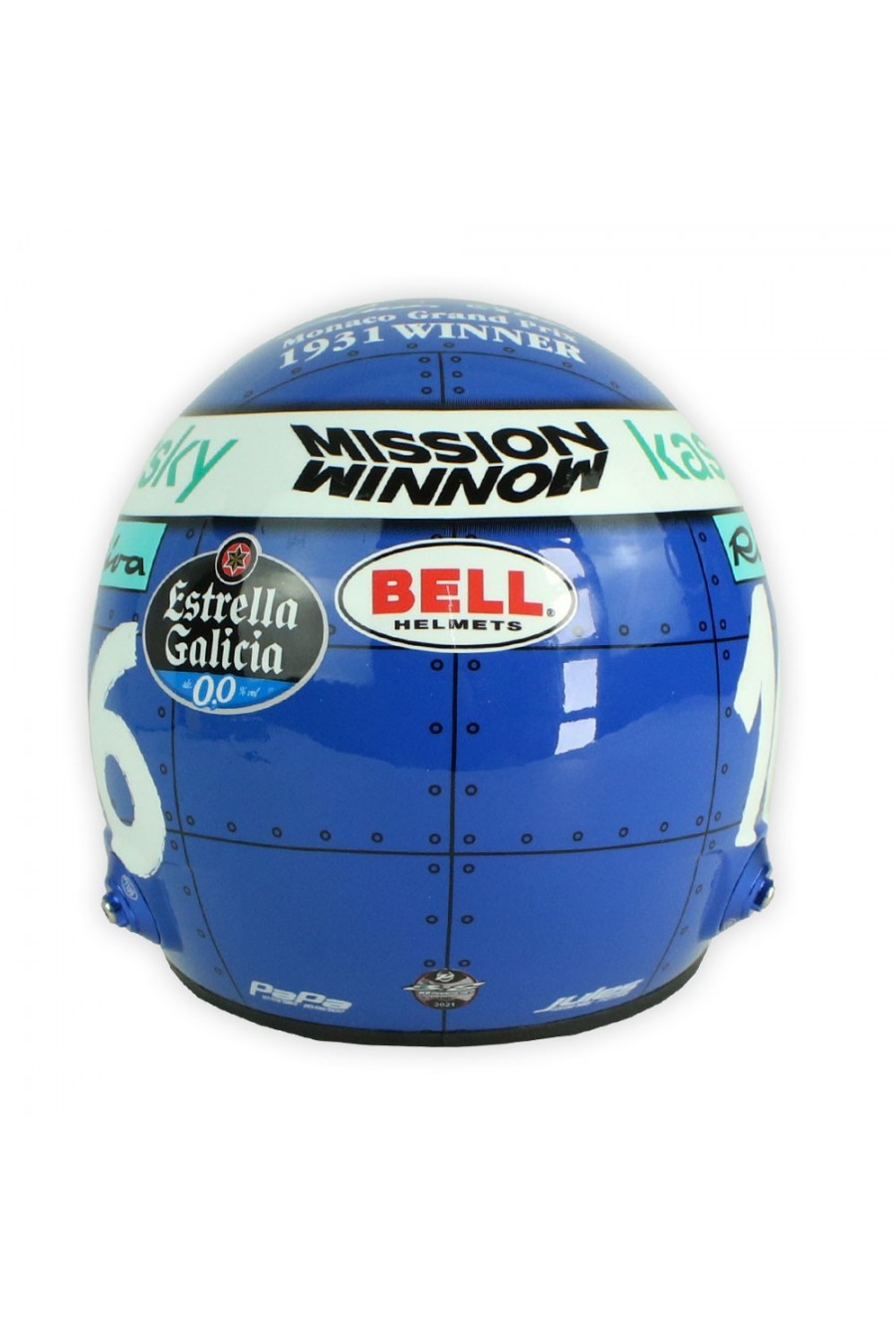 Mini Helmet 1:2 Charles Leclerc 'Ferrari 2021' Monaco GP