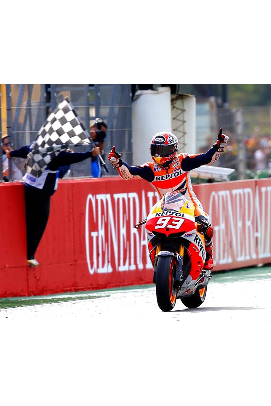 Checkered Flag F1 & MotoGP 20.5x13.5cm.