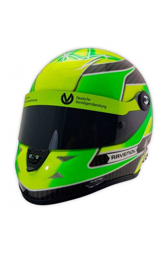 Casco Mini Helmet Escala 1:2 Mick Schumacher 'Prema Racing 2018' Campeón F3