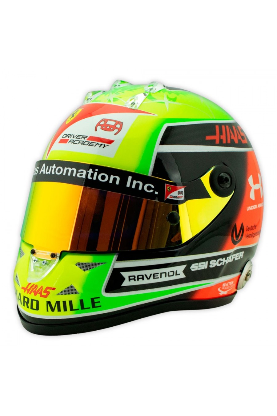 Mini Capacete 1:2 Mick Schumacher 'Haas 2020'