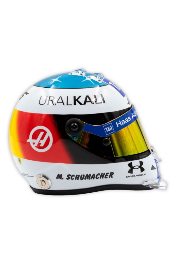 Mini Helmet Scale 1:2 Mick Schumacher 'Haas F1 2021' GP Spa