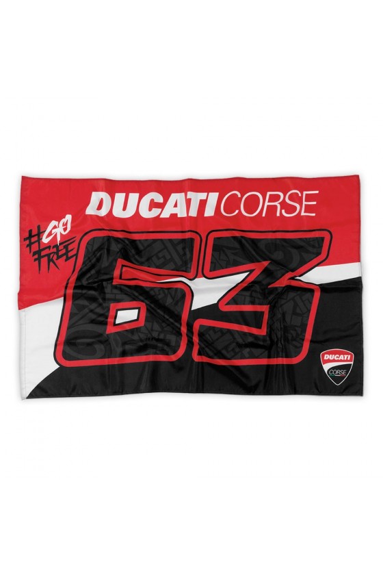 Flagge Ducati Corse Francesco Bagnaia 63