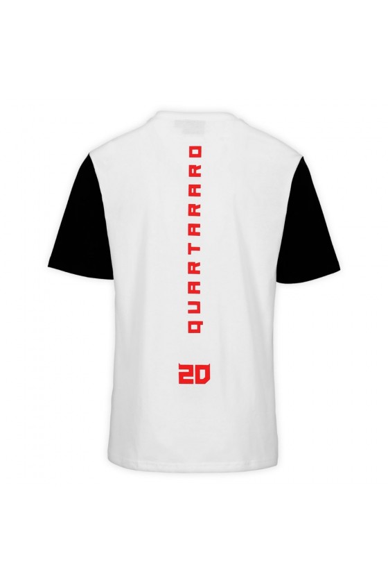 Camiseta Fabio Quartararo 20 Cyber Blanco
