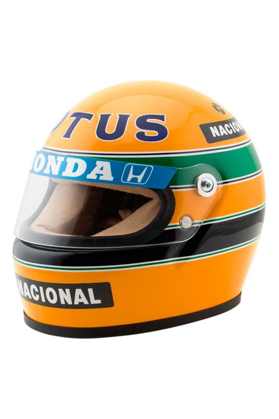 Réplica 1:2 Casco Mini Helmet Ayrton Senna 1987