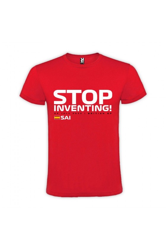 T-shirt STOP INVENTING Rosso