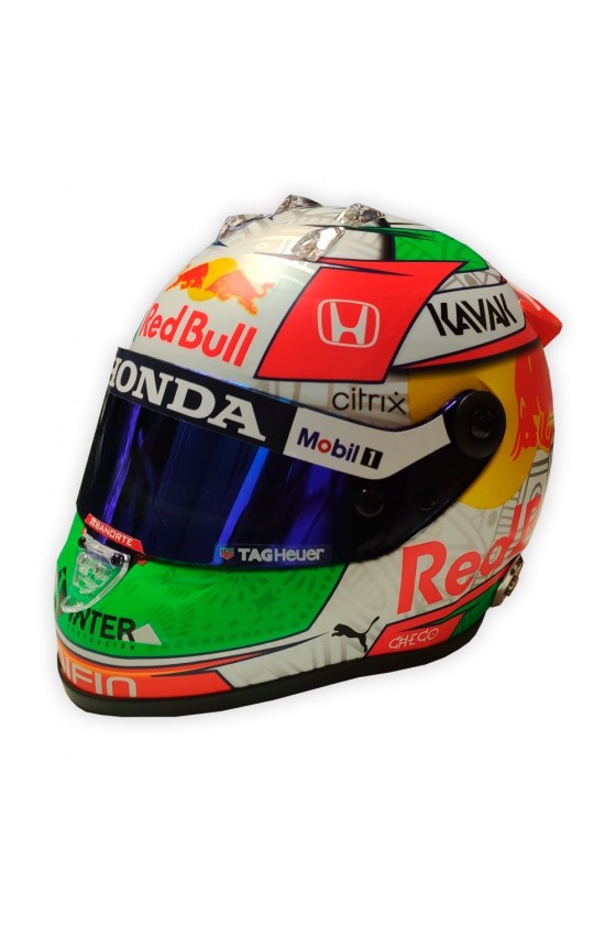 Mini Helm 1:2 Sergio Pérez 'Red Bull 2021' Mexiko GP