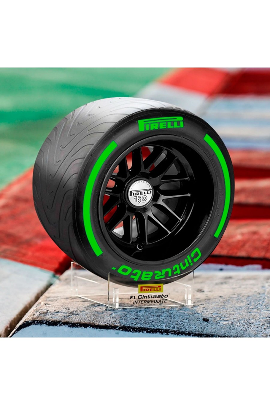 Miniatur 1:2 Pirelli F1 Intermediate Reifen 2022