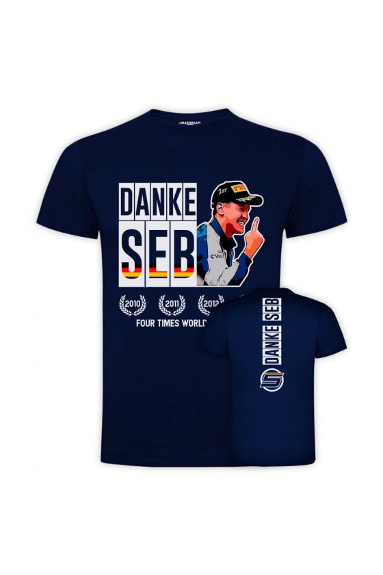 T-shirt "Danke Seb" di Sebastian Vettel