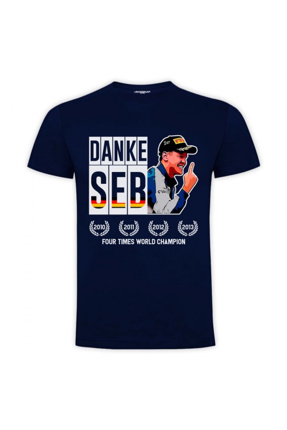 T-shirt "Danke Seb" di Sebastian Vettel