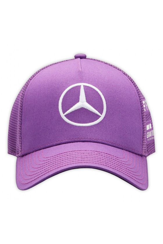 Mercedes AMG F1 Lewis Hamilton 2022 Lila Trucker Cap