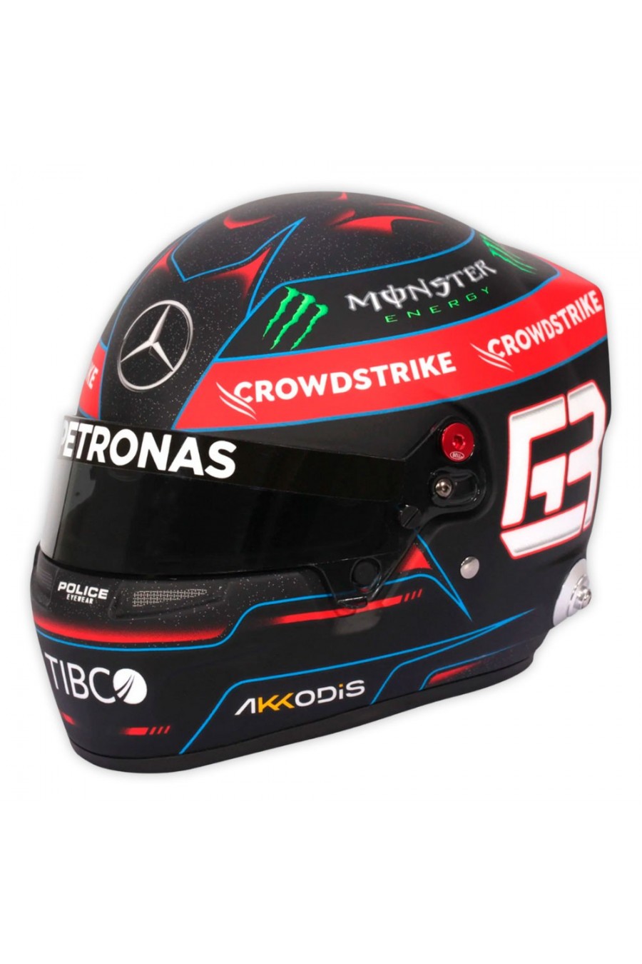 Casco Mini Helmet 1:2 George Russell 'Mercedes 2022'