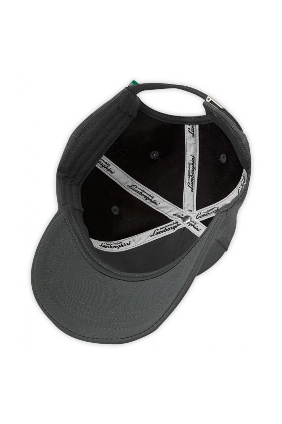 Casquette grise Lamborghini Squadra Corse Travel