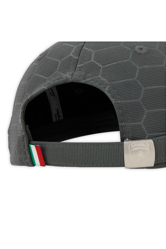 Casquette grise Lamborghini Squadra Corse Travel