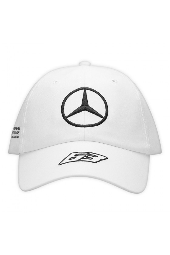 Casquette George Russell Mercedes F1 Blanche