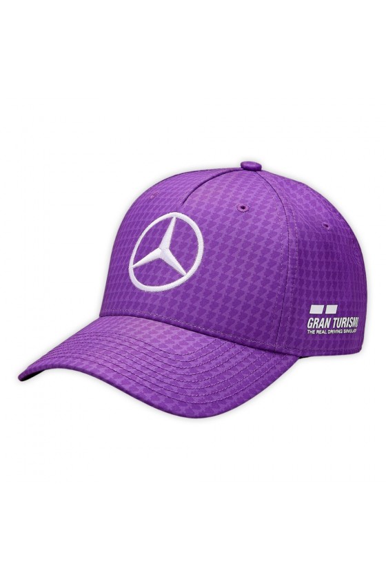 Lewis Hamilton Mercedes F1 lila Mütze