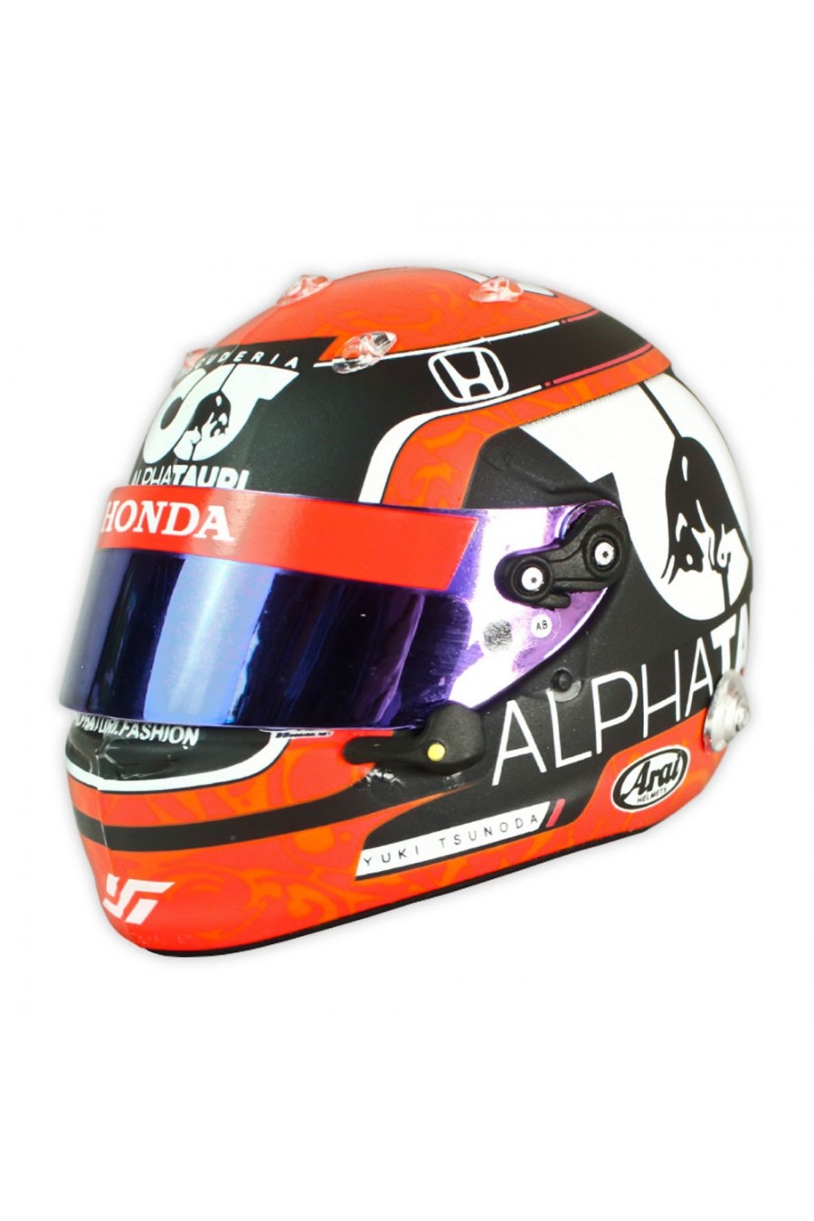 Mini Capacete 1:5 Yuki Tsunoda 'AlphaTauri 2021'
