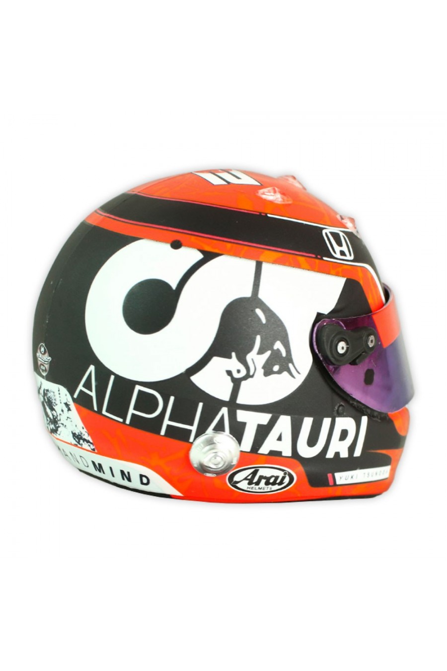 Mini Capacete 1:5 Yuki Tsunoda 'AlphaTauri 2021'