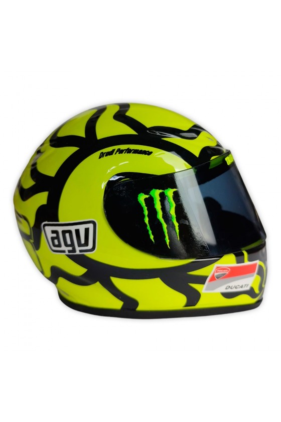 Casco Mini Helmet 1:2 Valentino Rossi 'Ducati 2010' Test