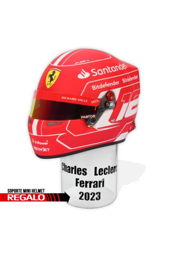 Mini Casco 1:2 Charles Leclerc 'Ferrari 2023'