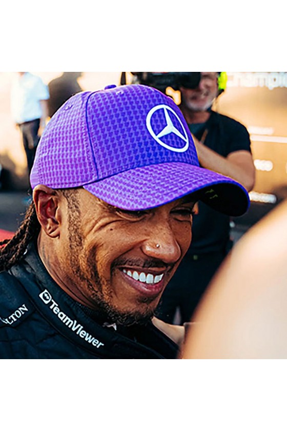 Boné Roxo Lewis Hamilton Mercedes F1