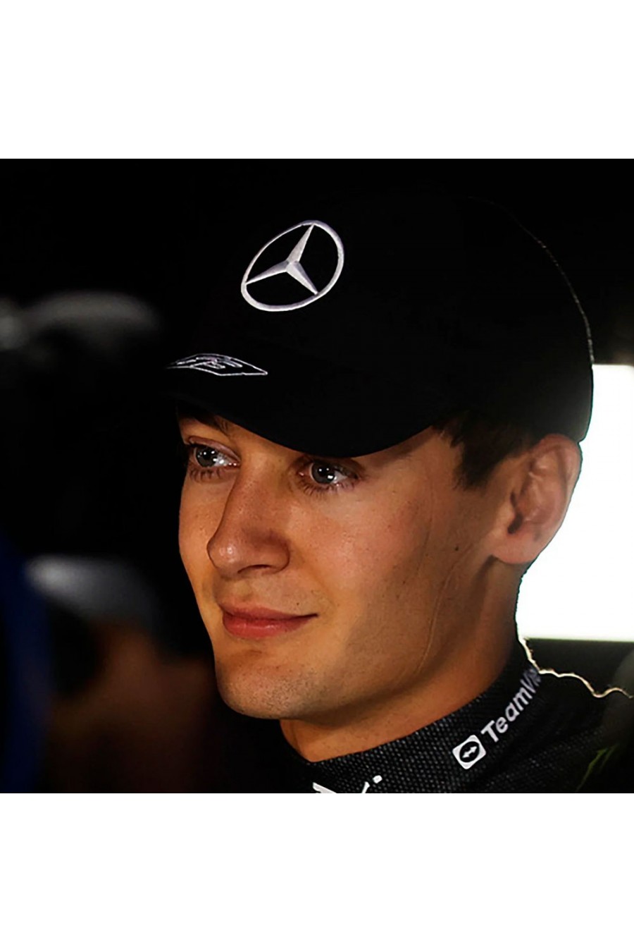 Casquette George Russell Mercedes F1 noire