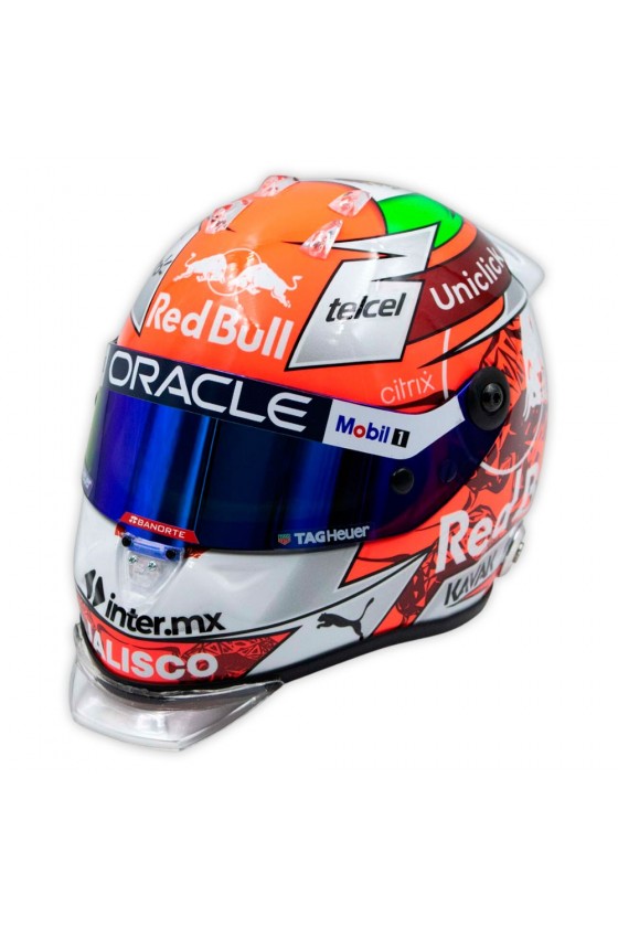 Mini Capacete 1:2 Sergio Pérez 'Red Bull 2022' GP da Áustria