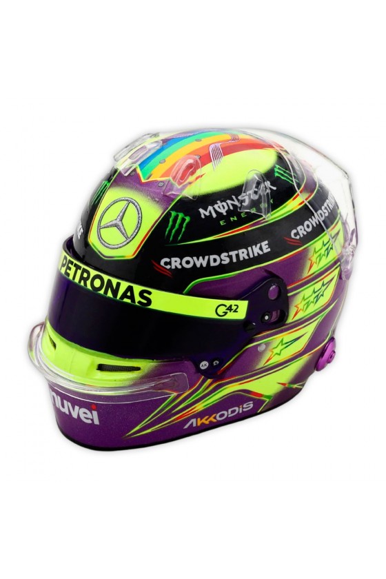 Casco Mini Helmet 1:5 Lewis Hamilton 'Mercedes 2023'
