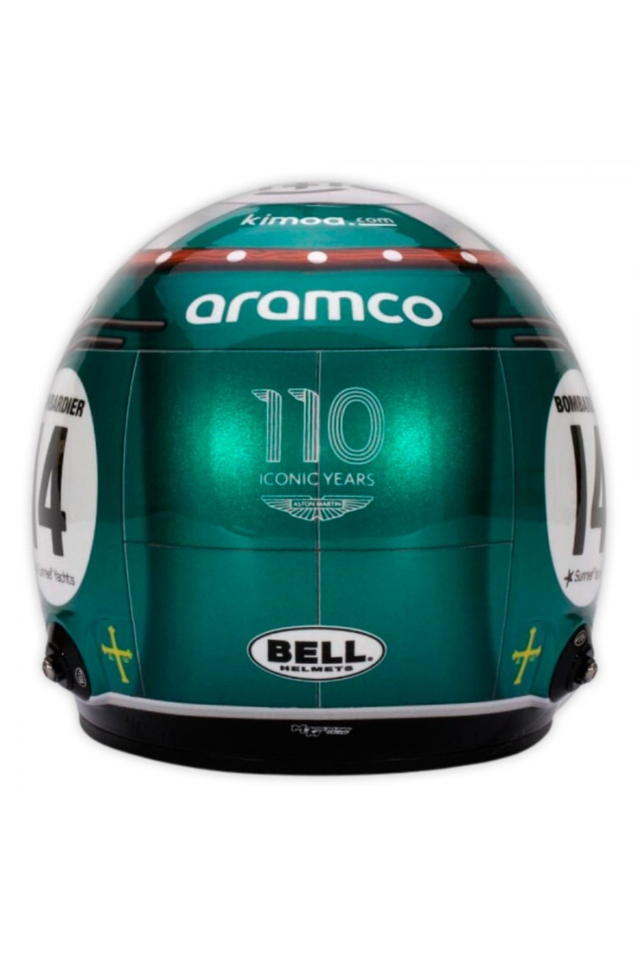 Mini Capacete 1:2 Fernando Alonso 'Aston Martin 2023' GP da