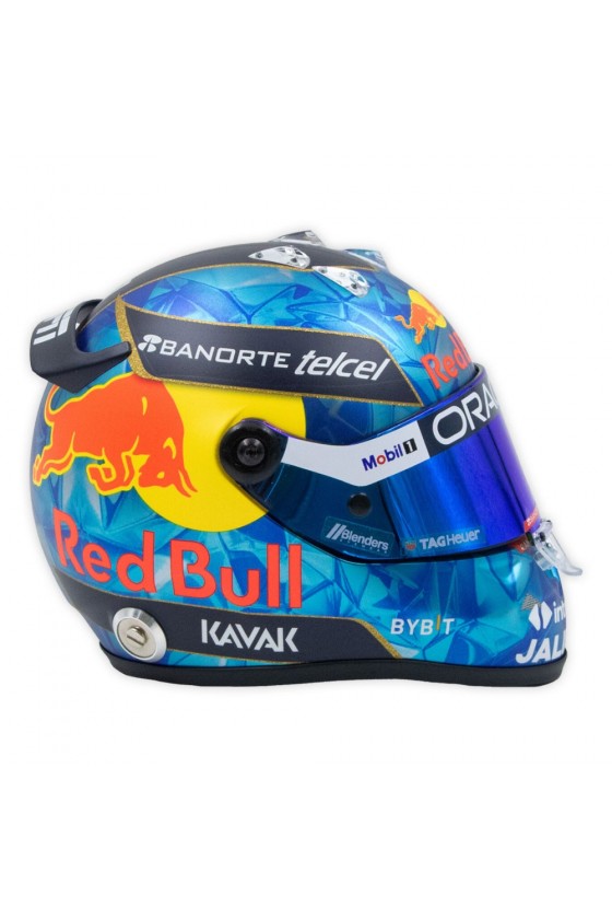 Mini Helmet 1:2 Sergio Pérez 'Red Bull 2023' Monaco GP