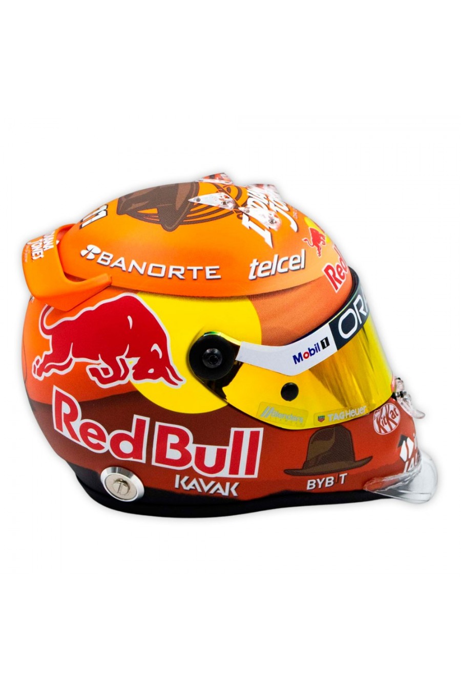 Mini Capacete 1:2 Sergio Pérez 'Red Bull 2023' GP Canadá