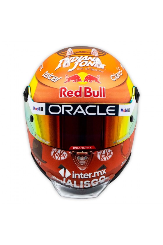 Mini Capacete 1:2 Sergio Pérez 'Red Bull 2023' GP Canadá