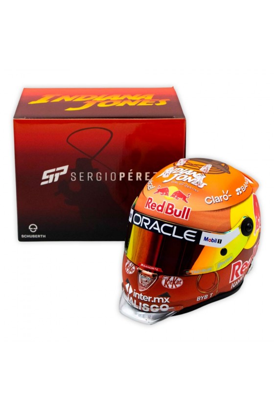 Mini Capacete 1:2 Sergio Pérez 'Red Bull 2023' GP Canadá