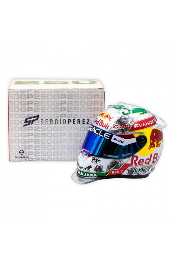 Casco Mini Helmet 1:2 Sergio Pérez 'Red Bull 2023' GP Singapur