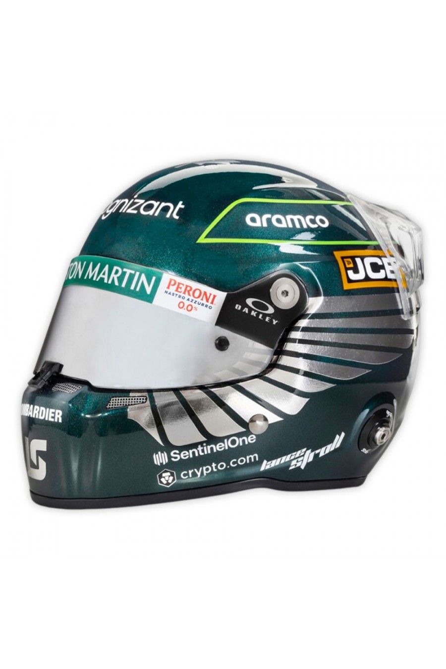 Casco Mini Helmet 1:2 Lance Stroll 'Aston Martin 2023'