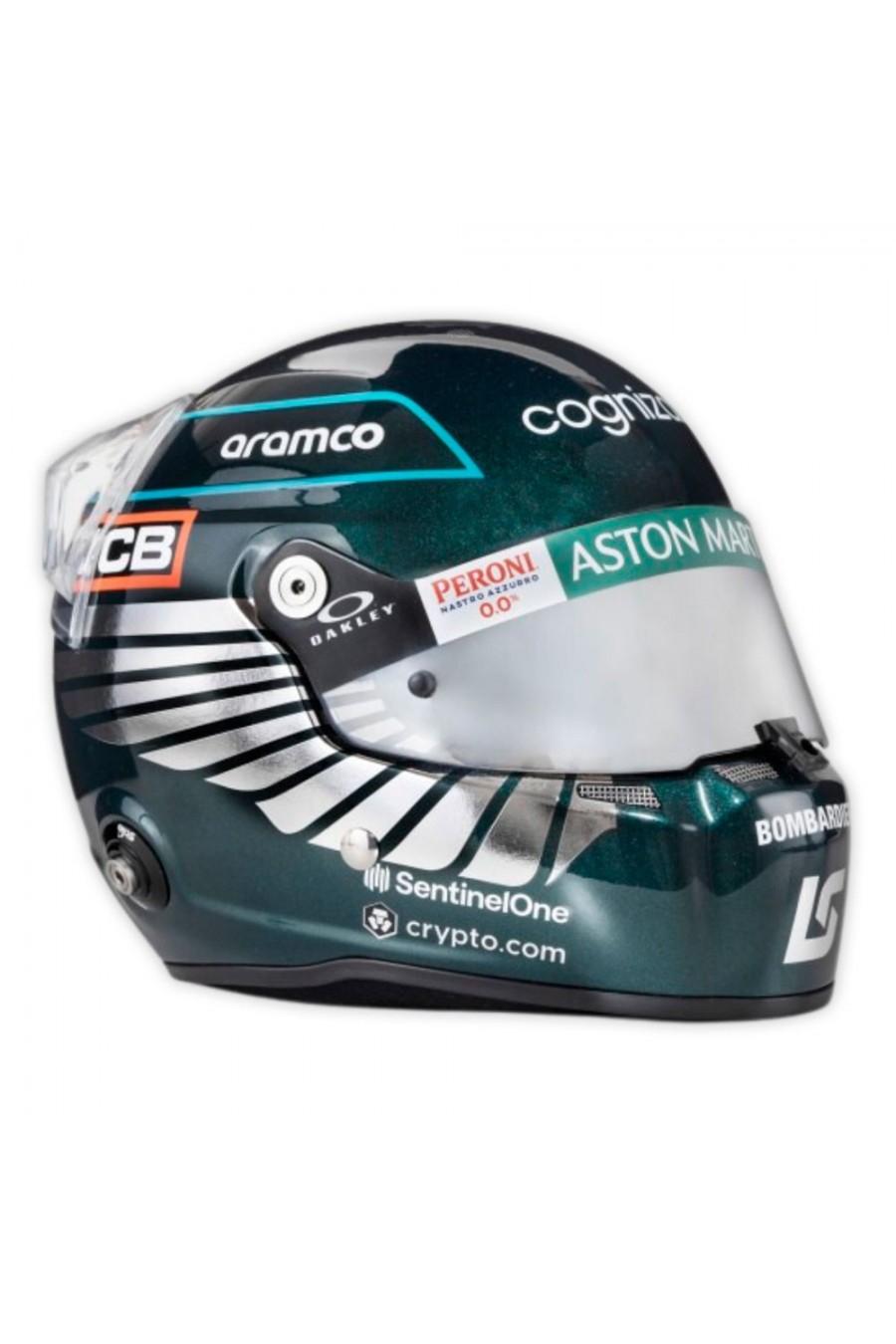 Casco Mini Helmet 1:2 Lance Stroll 'Aston Martin 2023'