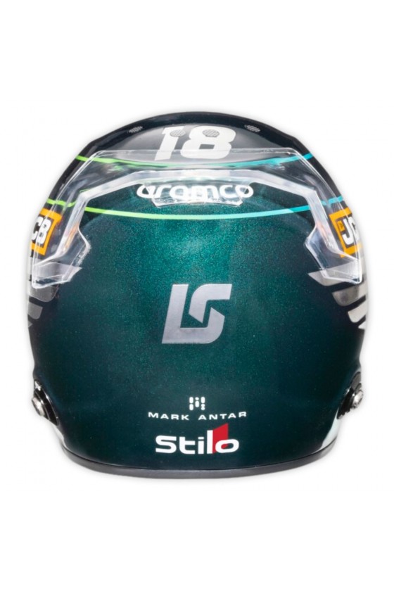 Casco Mini Helmet 1:2 Lance Stroll 'Aston Martin 2023'