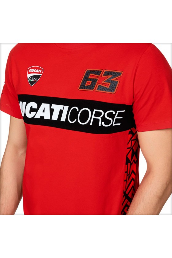 Camiseta Francesco Bagnaia 63 Ducati